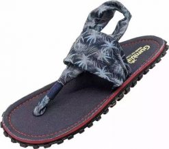 Gumbies Gumbies klapki damskie Slingback NAVY 37. Niebieskie klapki damskie Gumbies, bez wzorów, bez obcasa. Za 154.99 zł.