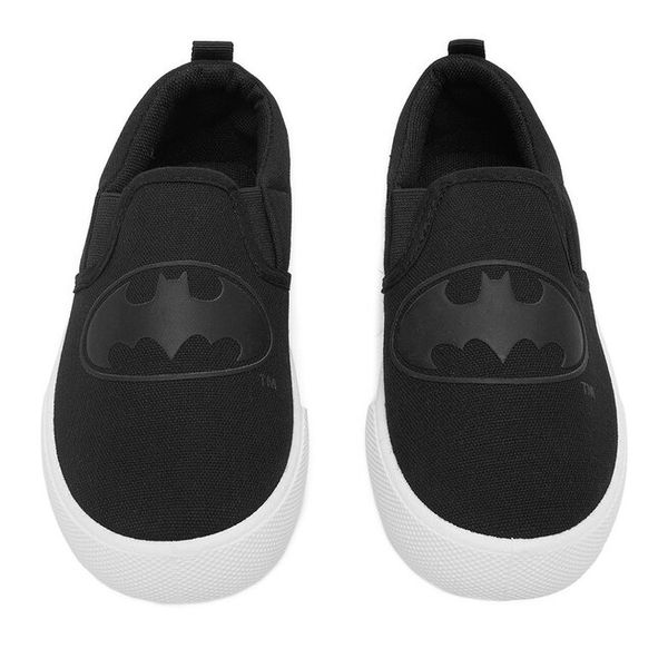 Tenisówki Batman. Czarne trampki i tenisówki chłopięce batman, bez wzorów, bez zapięcia. Za 59.99 zł.