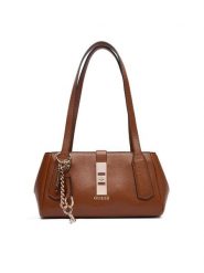 Guess Torebka Brooke HWBG98 97080 Brązowy. Brązowe torebki do ręki damskie Guess, z aplikacjami, ze skóry, bez dodatków. Za 639.99 zł.