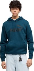 Puma Bluza męska ESS No.1 Logo Hoodie FL turkusowa 682571 36 XL. Niebieskie bluzy męskie Puma, m, bez wzorów, bez kaptura. Za 233.29 zł.