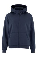 Craft Community 2.0 FZ Hoodie W – Bluza z kapturem na zamek z bawełny. Niebieskie bluzy sportowe damskie Craft, l, bez wzorów, z bawełny, z kapturem. Za 308.45 zł.