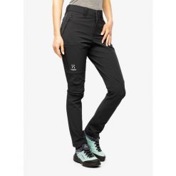 Spodnie softshell damskie Haglofs Moran Softshell Slim Pant. Czarne spodnie sportowe damskie Haglöfs, bez wzorów, z softshellu, trekkingowe. Za 471.99 zł.