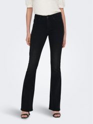 ONLY Jeansy 15286686 Czarny Flared Fit. Czarne jeansy damskie Only. Za 229.99 zł.