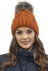 Vivisence Vivisence 7014 pomarańczowy UNI Nakrycie głowy czapka. Brązowe czapki dla dzieci Vivisence, bez wzorów. Za 79.99 zł.