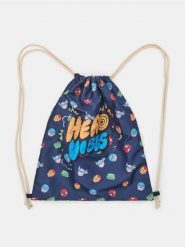 Plecak worek z nadrukiem Marvel - granatowy. Niebieskie torby i plecaki dziecięce Sinsay, małe. Za 9.99 zł.