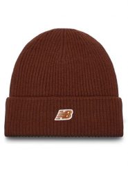 New Balance Czapka Winter Watchman Beanie Patch V3.0 LAH53008ROK Brązowy. Brązowe rękawiczki damskie New Balance, na zimę, bez wzorów, z materiału. Za 119.99 zł.
