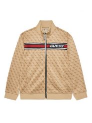 Guess Bluza L4YQ24 FL04Q Beżowy Regular Fit. Brązowe bluzy dla chłopców Guess, z aplikacjami, z syntetyku, bez ramiączek, bez kaptura. Za 239.99 zł.