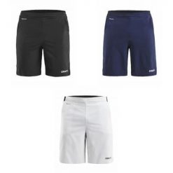 Spodnie treningowe męskie Craft Pro Control Impact. Białe krótkie spodenki sportowe męskie Craft, m, bez wzorów, z materiału, na fitness i siłownię. Za 239.99 zł.