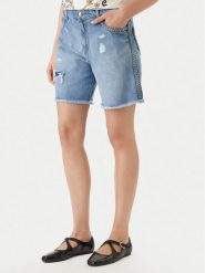 Just Cavalli Szorty jeansowe 80PAD5S5 CDWCD Granatowy Loose Fit. Niebieskie szorty damskie Just Cavalli, s, bez wzorów, z bawełny. Za 1,123.99 zł.