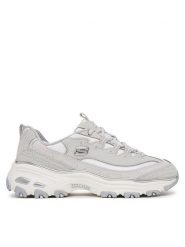 Skechers Sneakersy D'Lites - Chrome Wave 150873/GRY Szary. Szare obuwie sportowe damskie Skechers, bez wzorów, ze skóry. Za 379.99 zł.