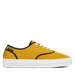Tenisówki Tommy Hilfiger. Żółte trampki męskie Tommy Hilfiger, bez wzorów, bez zapięcia. Za 369.99 zł.