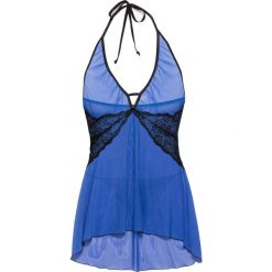 Koszulka nocna + stringi (2 części) bonprix błękit królewski-czarny. Koszule nocne damskie marki MAKE ME BIO. Za 59.99 zł.