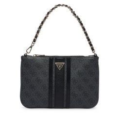 Torebka Guess. Szare kopertówki damskie Guess, z aplikacjami, bez dodatków. Za 264.99 zł.
