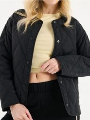Kurtka pikowana - czarny. Czarne kurtki damskie Sinsay, l, bez wzorów, bez kaptura. Za 119.99 zł.