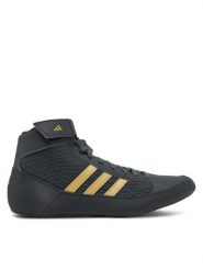 Adidas Buty halowe HVC HP6869 Szary. Szare buty sportowe męskie Adidas, z materiału, bez zapięcia. Za 239.99 zł.