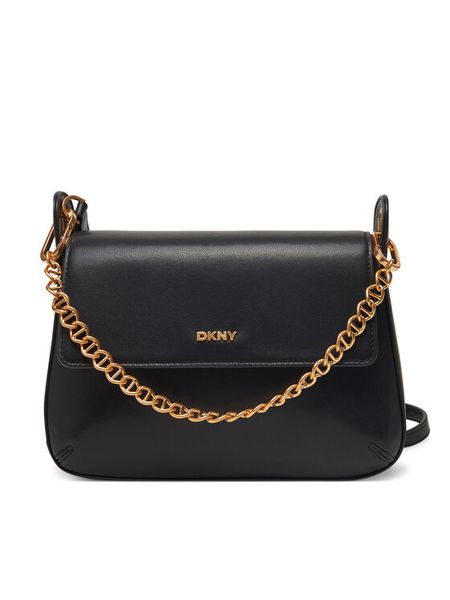 DKNY Torebka R44EKI55 Czarny. Czarne listonoszki damskie DKNY, bez wzorów, ze skóry, bez dodatków. Za 529.99 zł.