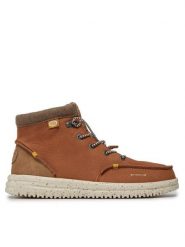 Hey Dude Trzewiki Bradley Boot Leather 40189-21N Brązowy. Brązowe botki męskie Hey dude, bez wzorów, z nubiku, bez zapięcia. Za 379.99 zł.