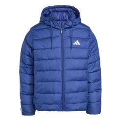 Kurtka puchowa adidas Essentials Climawarm 3 stripes. Niebieskie kurtki męskie Adidas, xl, bez wzorów, z poliesteru, na fitness i siłownię, climawarm (adidas). Za 427.99 zł.