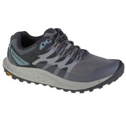 Buty do biegania damskie, Merrell Antora 3. Szare obuwie sportowe damskie Merrell, bez wzorów, z gumy, do biegania. Za 499.99 zł.