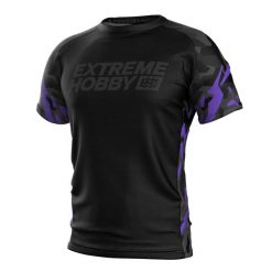 Koszulka Techniczna Sportowa Męska EXTREME HOBBY BLACK PANTHER. Czarne koszulki sportowe męskie EXTREME HOBBY, m, bez wzorów, z elastanu, bez kołnierzyka, bez ramiączek, do biegania. Za 149.00 zł.