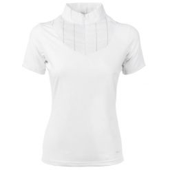 Damska koszulka polo na zawody Harry's Horse Philidelphia. Białe koszulki sportowe damskie HARRYS HORSE, s, bez wzorów, bez kołnierzyka, bez ramiączek, do jazdy konnej. Za 226.50 zł.