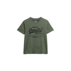 Koszulka damska Superdry Embellished Vl. Zielone koszulki sportowe damskie Superdry., bez wzorów, bez kołnierzyka, bez ramiączek. Za 166.50 zł.
