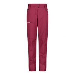Spodnie narciarskie z gabardyny damskie CMP Unlimitech. Czerwone spodnie snowboardowe damskie CMP, s, bez wzorów, z materiału, narciarskie. Za 581.50 zł.