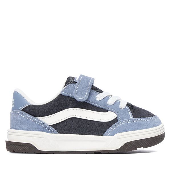 Sneakersy Vans. Niebieskie trampki i tenisówki chłopięce Vans, bez wzorów, bez zapięcia. Za 259.99 zł.