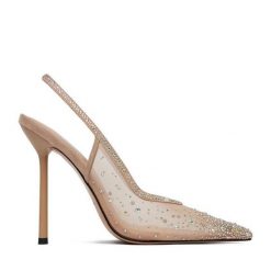 Szpilki Eva Minge. Brązowe szpilki damskie Eva Minge, bez wzorów, bez obcasa, bez zapięcia. Za 429.99 zł.