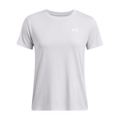 Koszulka treningowa damska Under Armour Tech Textured. Czarne koszulki sportowe damskie Under Armour, xs, bez wzorów, bez kołnierzyka, bez ramiączek. Za 79.99 zł.