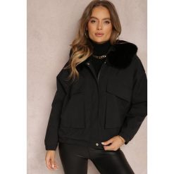 Czarna Kurtka z Futerkiem Morgaia. Czarne kurtki damskie Renee, l, bez wzorów, bez kaptura. Za 239.99 zł.