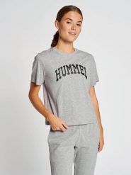 Koszulka damska Hummel Ic Gill Loose. Szare t-shirty damskie Hummel, xs, bez wzorów, z bawełny, retro, bez kołnierzyka. Za 83.20 zł.