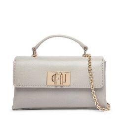Torebka Furla. Szare torebki do ręki damskie Furla, bez wzorów, wizytowe, bez dodatków. Za 1,104.00 zł.