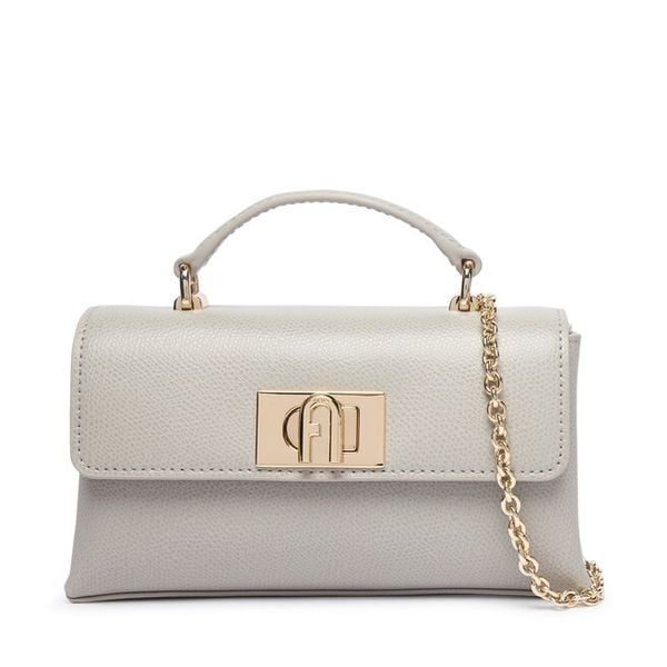 Torebka Furla. Szare torebki do ręki damskie Furla, bez wzorów, wizytowe, bez dodatków. Za 1,109.00 zł.