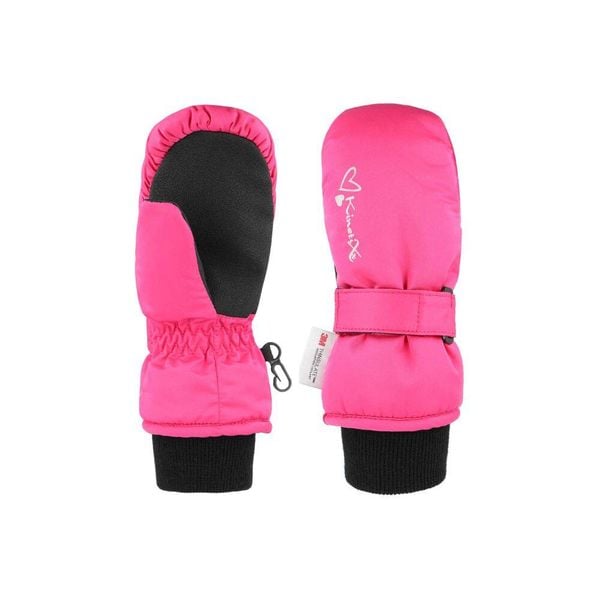 Rękawiczki zimowe dziecięce unisex KINETIXX Candy pink hearts JR. Czerwone rękawiczki dziecięce KINETIXX, bez wzorów. W wyprzedaży za 100.00 zł.