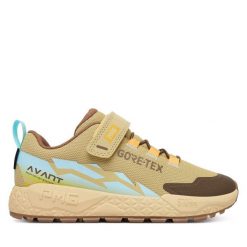 Sneakersy Primigi. Brązowe trampki i tenisówki chłopięce Primigi, bez wzorów, z gore-texu, bez zapięcia. Za 354.99 zł.