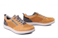 RIEKER 16901-68 yellow, półbuty męskie. Żółte półbuty na co dzień męskie Rieker, bez zapięcia. Za 399.90 zł.
