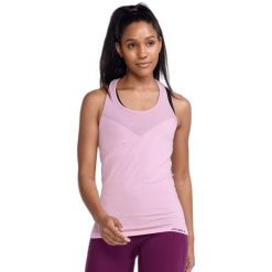 Damski tank top 2XU Motion Sport Mesh. Fioletowe koszulki sportowe damskie 2XU, bez wzorów, z meshu, bez kołnierzyka, bez ramiączek, rowerowe. Za 347.50 zł.