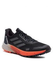 Adidas Buty do biegania Terrex Agravic Flow 2.0 Trail Running IG8018 Czarny. Czarne buty sportowe męskie Adidas, z materiału, bez zapięcia, do biegania. Za 419.99 zł.
