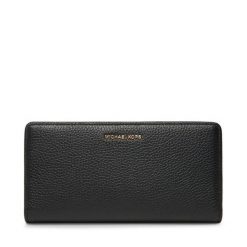 Portfel MICHAEL Michael Kors. Czarne portfele damskie MICHAEL Michael Kors, bez wzorów. Za 499.99 zł.
