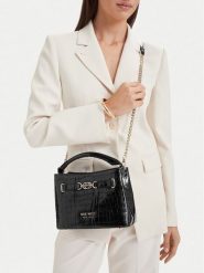 Nine West Torebka EO-CITY GRACE-LDA9420 CROCO Czarny. Czarne torebki do ręki damskie Nine West, bez wzorów, ze skóry, bez dodatków. Za 249.99 zł.