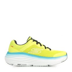 Buty SKECHERS MAX CUSHIONING END Żółty. Żółte buty sportowe męskie Skechers, z syntetyku, bez zapięcia, do biegania, Skechers Sport. Za 363.62 zł.