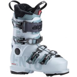 Buty narciarskie ALPINA Enyo 105, Szary/Zielony, Damskie. Szare obuwie sportowe damskie Alpina, bez wzorów, narciarskie. W wyprzedaży za 1,300.00 zł.