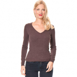 Sweter w kolorze brązowym. Brązowe swetry damskie Assuili, z kaszmiru. W wyprzedaży za 136.95 zł.