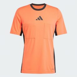 Koszulka Referee 24. Brązowe koszulki sportowe męskie Adidas, s, bez wzorów, z materiału, bez kołnierzyka, bez ramiączek, do piłki nożnej. Za 188.30 zł.