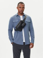 Guess Nerka HMNYLP P5424 Czarny. Czarne saszetki męskie Guess, ze skóry. Za 249.99 zł.