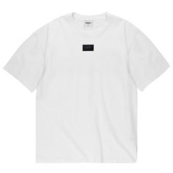 T-shirt sportowy z krótkim rękawem męski Jacquard Label T-shirt. Białe t-shirty męskie Prosto., m, bez wzorów, z bawełny, sportowe, bez kołnierzyka. Za 164.99 zł.