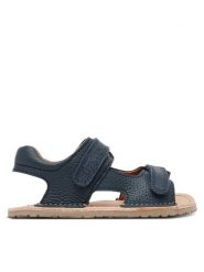 Froddo Sandały Barefoot Flexy Mini G3150270 S Granatowy. Niebieskie sandały chłopięce Froddo, ze skóry, bez zapięcia. Za 229.99 zł.