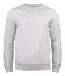 Clique Premium OC Roundneck męska bluza z bawełny organicznej – nature melange. Szare bluzy męskie CLIQUE, m, bez wzorów, z bawełny, bez kaptura. Za 233.08 zł.
