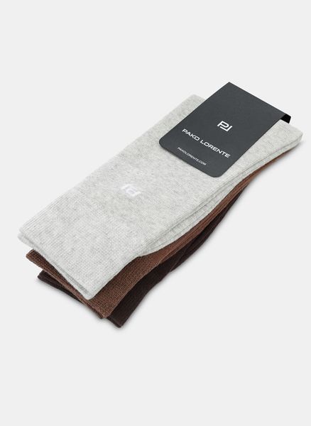 PAKO LORENTE - Zestaw skarpet męskich. Skarpety męskie Pako Lorente, bez wzorów, z bawełny. Za 89.99 zł.